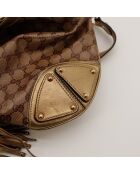 Bolso Indy hobo marrón/dorado - Buen estado - 38x32x2 cm