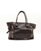 Cabas marron profond - 36 x 30 x 16 cm