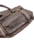 Cabas marron profond - 36 x 30 x 16 cm