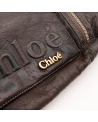 Cabas marron profond - 36 x 30 x 16 cm