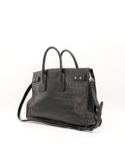 Sac de Jour en cuir Embossé Crocodile noir - 36 x 25 x 17 cm