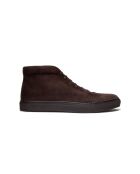 Bottines à lacets en daim Pasadena chocolat