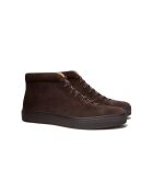 Bottines à lacets en daim Pasadena chocolat