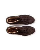 Bottines à lacets en daim Pasadena chocolat
