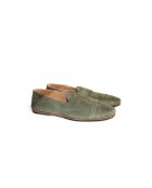 Mocassins en cuir velours MS.03 vert clair