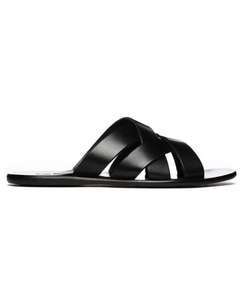 Sandales en Cuir Anton noires