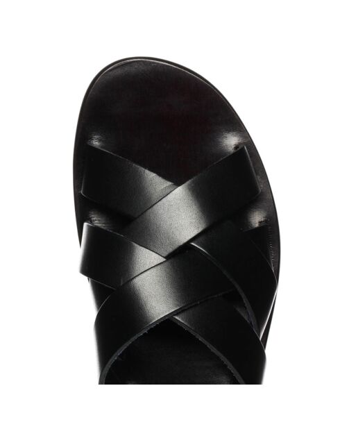 Sandales en Cuir Anton noires