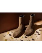Boots en daim Mac Gill tabac
