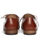 Richelieus en Cuir et Toile Marlone beige/camel