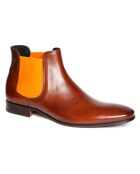 Chelsea boots en Cuir Phantom cognac