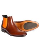 Chelsea boots en Cuir Phantom cognac