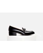 Mocassins en cuir Chloe Royal noirs