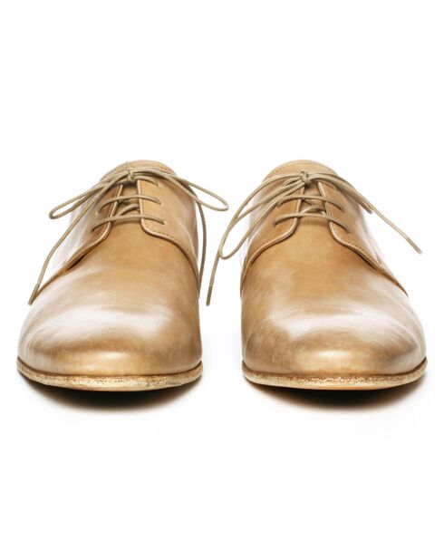 Derbies en Cuir Summertimes beiges