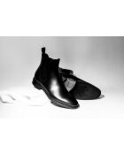 Boots Chelsea en cuir Phantom noires