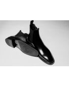 Boots Chelsea en cuir Phantom noires