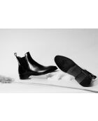 Boots Chelsea en cuir Phantom noires