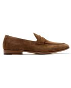Mocassins Locarno en Velours de Cuir camel