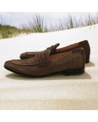 Mocassins en Cuir Monte Carlo marron