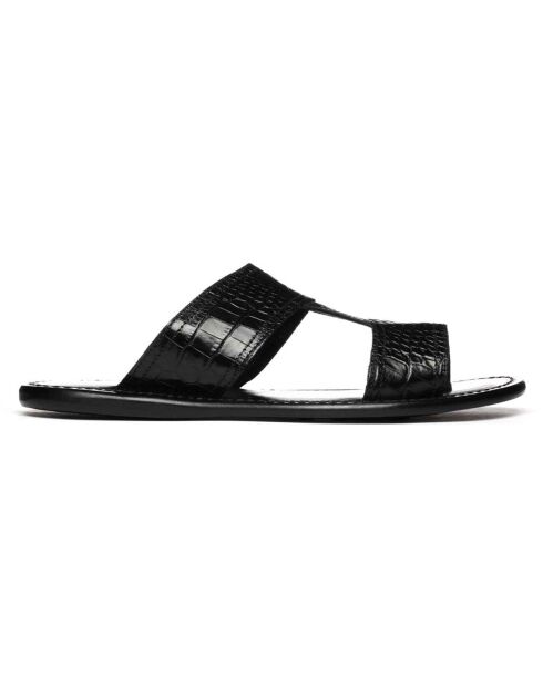 Sandales en Cuir Sacha noires