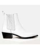 Chelsea boots en Cuir Celine blanches