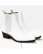 Chelsea boots en Cuir Celine blanches