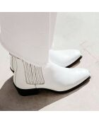 Chelsea boots en Cuir Celine blanches