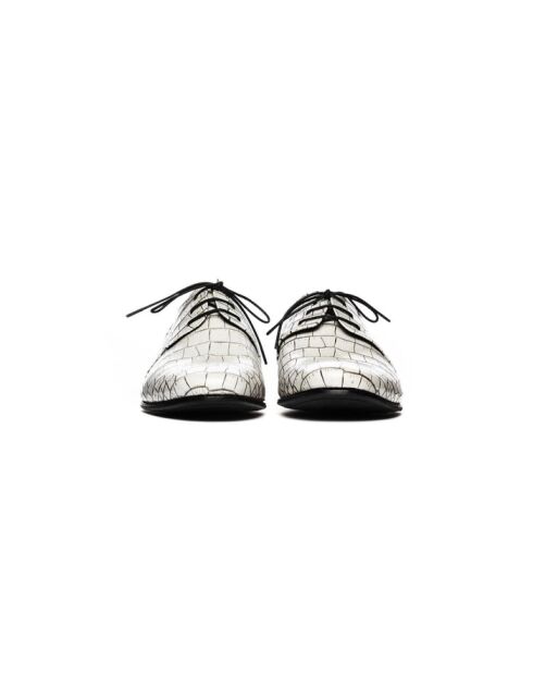 Moccassins en cuir Summertimes Blanc imprimé croco