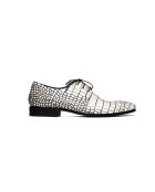 Moccassins en cuir Summertimes Blanc imprimé croco