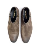 Boots en Velours de Cuir Hurricane marron