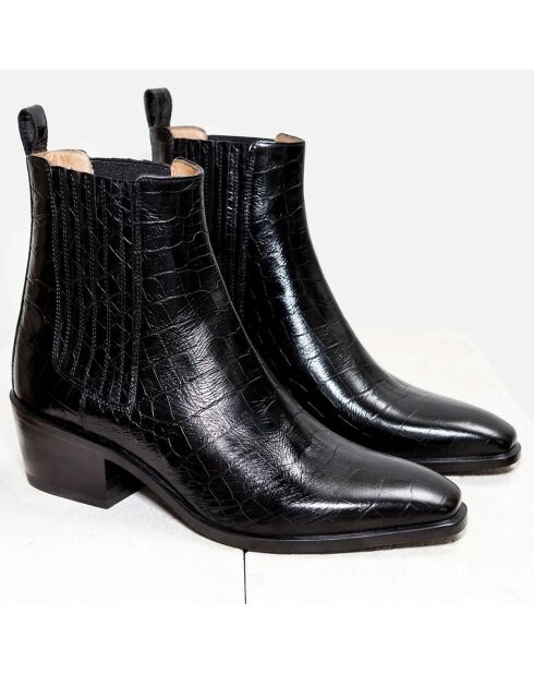 Chelsea boots en Cuir Diane noires