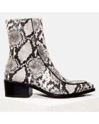 Bottines en Cuir Gisele python