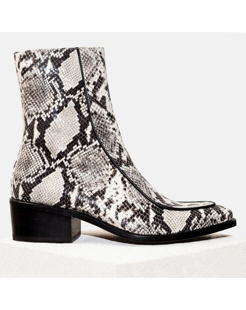 Bottines en Cuir Gisele python