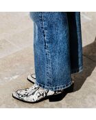 Bottines en Cuir Gisele python