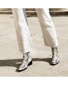 Bottines en Cuir Gisele python