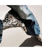 Bottines en Cuir Gisele python