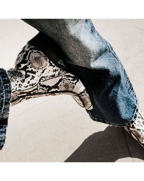 Bottines en Cuir Gisele python