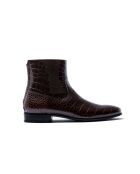 Bottines en cuir Mac Gill Croco Tdm brunes