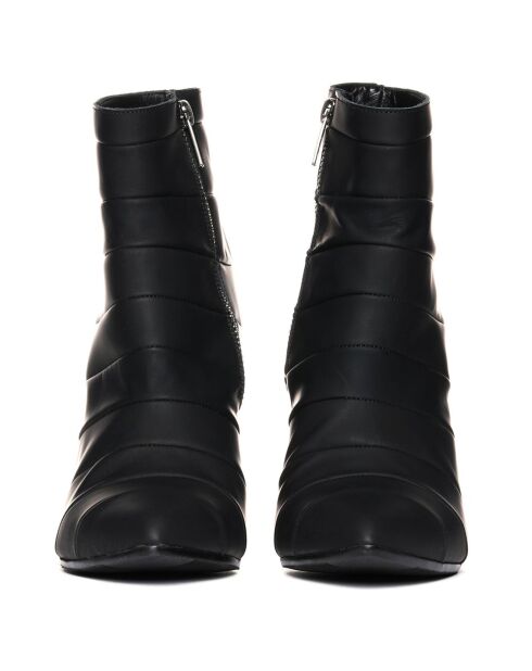 Boots en Cuir Jill noires Talon 9 cm