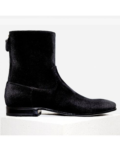 Boots en Velours Heidi noires