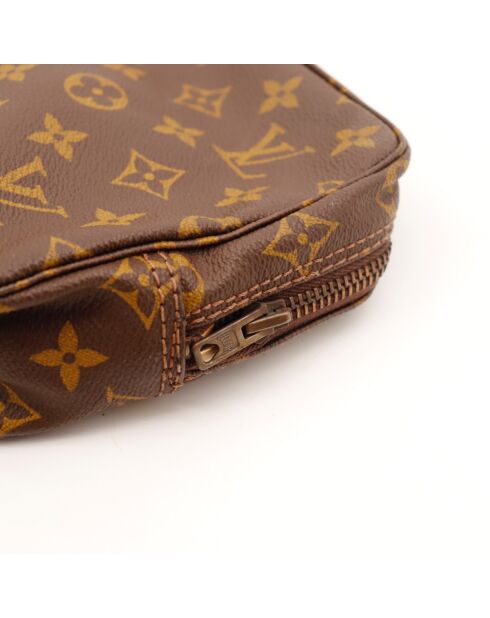 Trousse de Toilette 23 marron - 23 x 15 x 6 cm