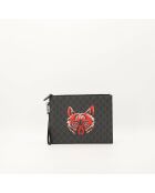 Pochette Fox noir - 22 x 28 cm