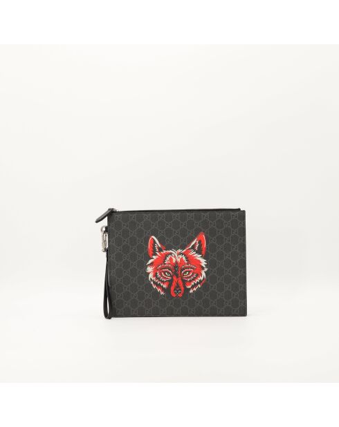 Pochette Fox noir - 22 x 28 cm
