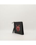 Pochette Fox noir - 22 x 28 cm