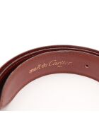 Ceinture en cuir Must bordeaux - 98 x 3 cm