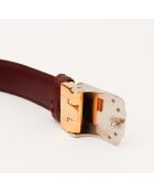 Ceinture en cuir Must bordeaux - 98 x 3 cm
