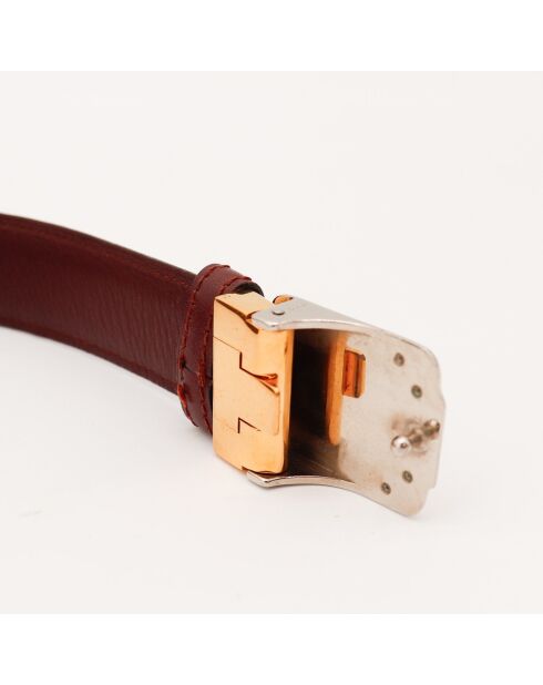 Ceinture en cuir Must bordeaux - 98 x 3 cm