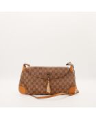 Pochette Jackie marron - 15 x 8 x 1 cm