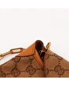 Pochette Jackie marron - 15 x 8 x 1 cm