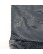 Pochette en cuir City bleu marine - 38 x 25 x 2 cm