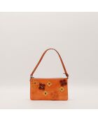 Pochette Lexington Flower marron - 20.5 x 11.5 x 3.5 cm
